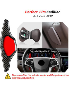 Extensiones de Paletas de Volante T-carbon para Cadillac XTS 2013-2019 2