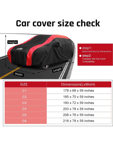 Cubierta SUV Impermeable AltoCover Ajuste Universal 482 cm