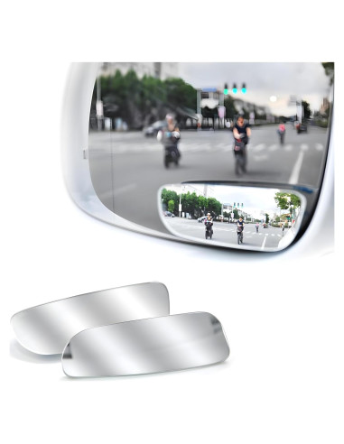 Espejo de Punto Ciego Convexo Povtii 2 PCS Ajustable 360