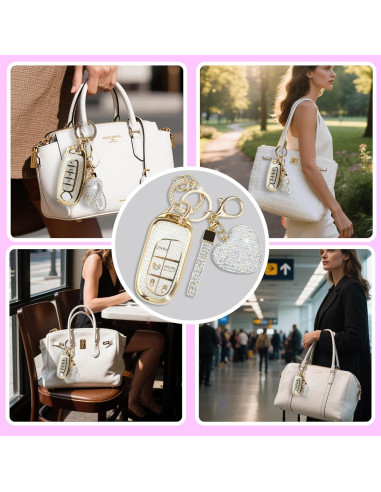 Cubierta de Llave Simocky para Jeep - Llavero Diamante Dorado