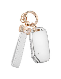 Cubierta de Llavero Kia TECARATE Blanco 5 Botones TPU