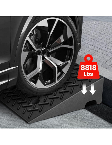 Rampas de Goma KROAK 5" Elevación 4 Toneladas Antideslizantes