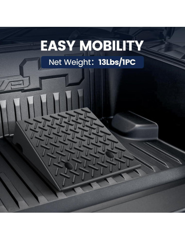 Rampas de Goma KROAK 5" Elevación 4 Toneladas Antideslizantes