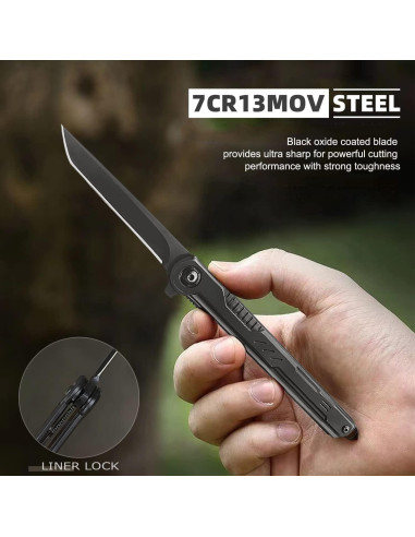 Cuchillo de bolsillo CABUGE EDC Plegable 20.3 cm Acero Inoxidable