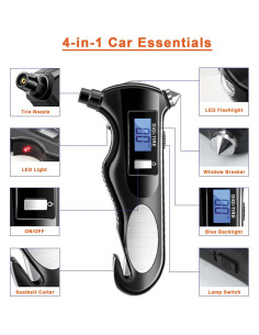 Kit de Seguridad Vehicular 4 en 1 ACEBON: Rompedor, Cortador, Medidor 2