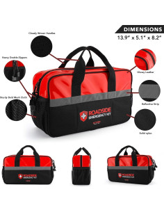 Kitgo Kit de Emergencia para Automóviles 137 Piezas Rojo 2