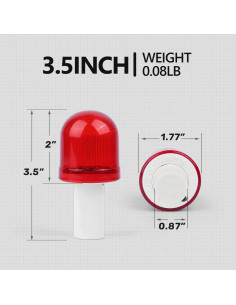 Luz LED de Advertencia BATTIFE 10 Paquete 360 3 Modos 2