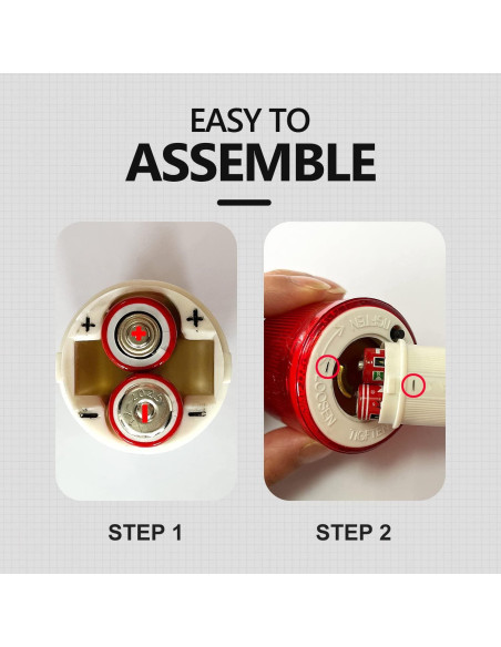 Luz LED de Advertencia BATTIFE 10 Paquete 360 3 Modos