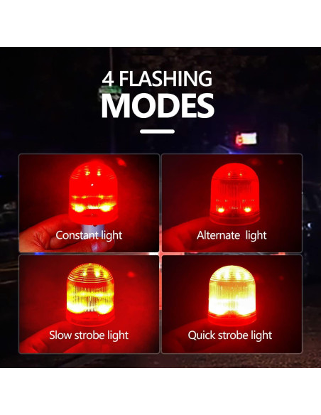 Luz LED de Advertencia BATTIFE 10 Paquete 360 3 Modos