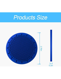 Paquete de 4 posavasos 8sanlione redondos antideslizantes 2