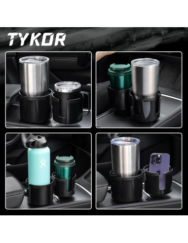 Expansor Soporte para Tazas de Auto TYKOR 2 en 1 Ajustable