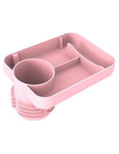 Soporte para Vaso de Auto NITAGO con Bandeja Snack Rosa