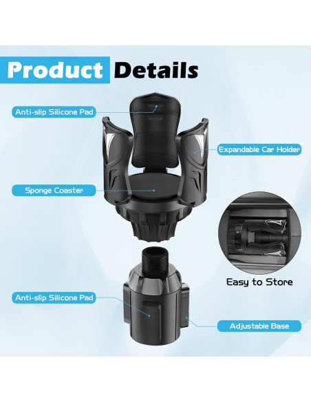 Expansor de Soporte para Tazas GQIRIL Ajustable 0.3-1.9L