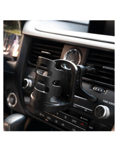 Soporte para Taza de Coche OEMASSIVE Ajustable Negro