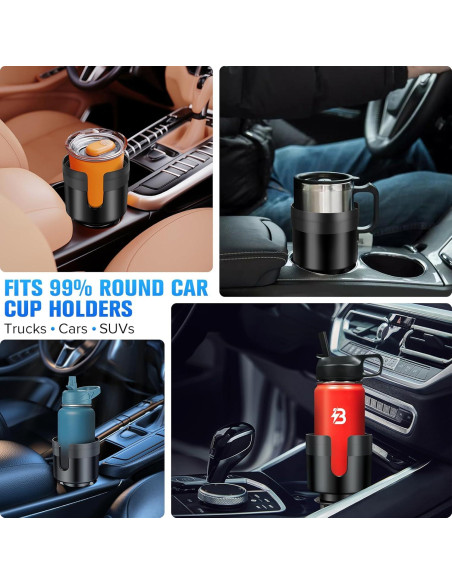 Expansor Soporte Tazas Coche TSAKBAM TB-014 Ajustable Negro