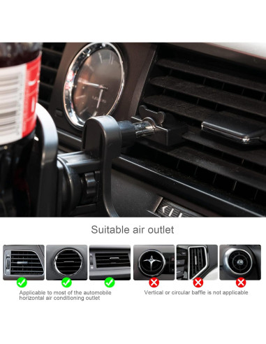 Soporte para Taza de Coche OEMASSIVE Ajustable Negro