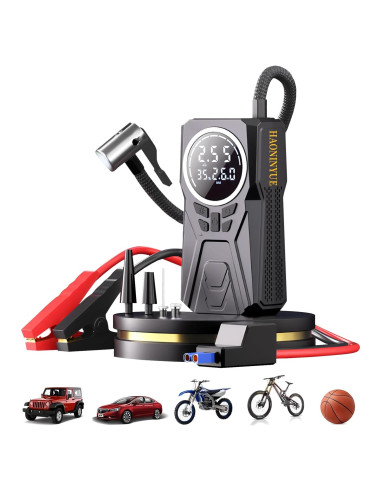 Arrancador de Coche HAONINYUE H03-1 con Compresor 3000A