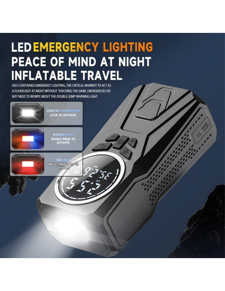 Arrancador de Coche HAONINYUE H03-1 con Compresor 3000A