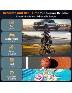 Compresor de Aire Portátil PESEIL WX-T09 140W 150PSI 2