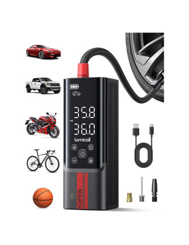 Inflador de Neumáticos Portátil Lamicall VHEP01-B2 150 PSI