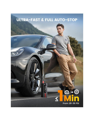 Inflador de Neumáticos Portátil Lamicall VHEP01-B2 150 PSI