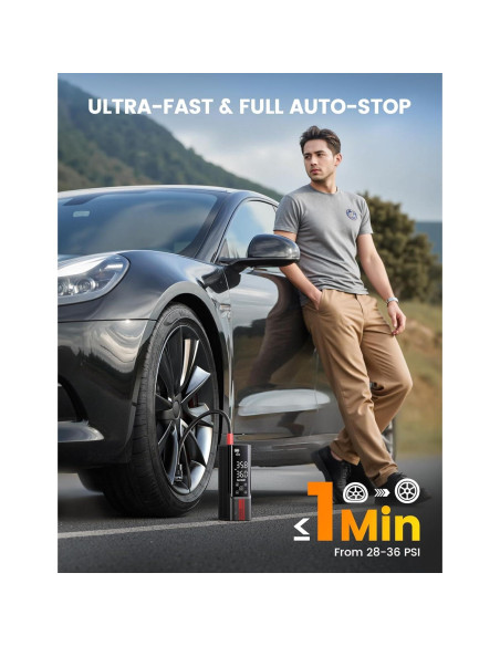 Inflador de Neumáticos Portátil Lamicall VHEP01-B2 150 PSI