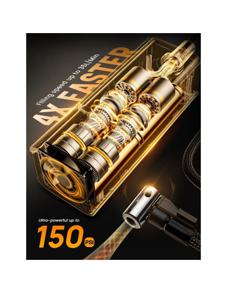 Inflador de Neumáticos Portátil Lamicall VHEP01-B2 150 PSI