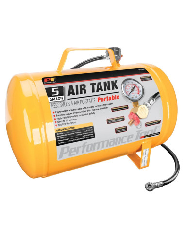 Tanque de Aire Portátil Performance Tool W10005 19L Amarillo