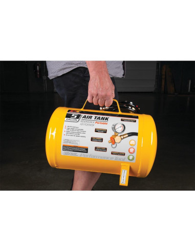 Tanque de Aire Portátil Performance Tool W10005 19L Amarillo