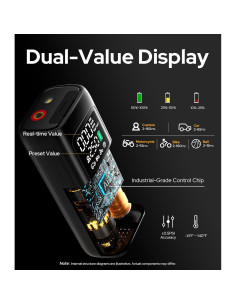 Compresor de Aire Portátil WarWolf 160PSI 48LPM Batería 10000mAh 2