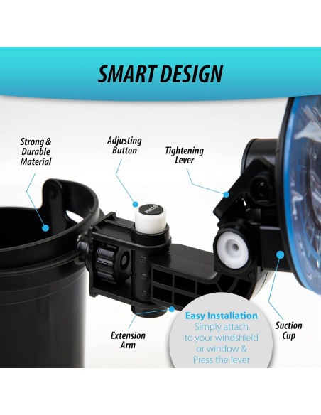 Soporte de bebida plegable ZONETECH GA0038 - Paquete de 2