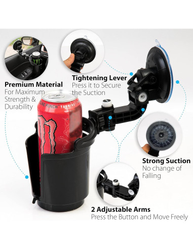 Soporte de bebida plegable ZONETECH GA0038 - Paquete de 2