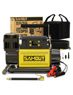 Compresor de Aire Digital 12V SAMOUT 7.06 CFM 150 PSI
