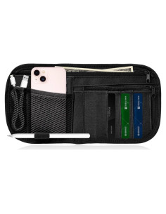 Organizador de Visera de Coche SHMZK 30x15 cm Multi-Bolsillo