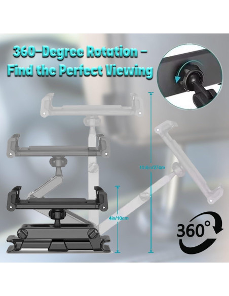 Soporte Ajustable para Tablet y Teléfono en Reposacabezas Osmiumgroup