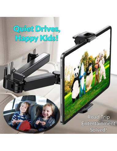 Soporte Ajustable para Tablet y Teléfono en Reposacabezas Osmiumgroup