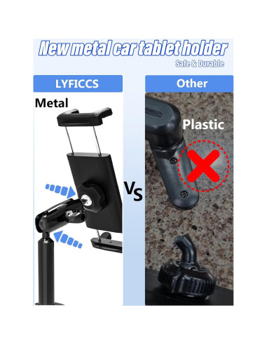 Soporte para Tablet en Portavasos Coche LYFICCS 4.7-12.9"