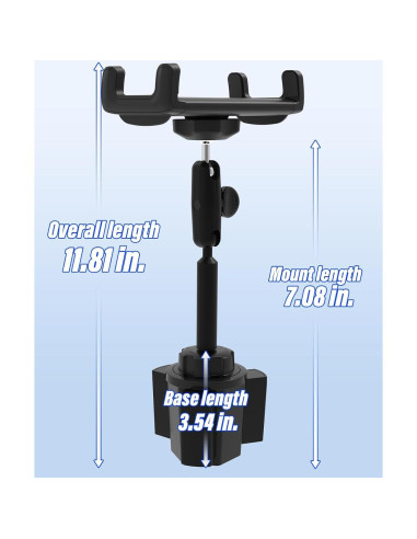 Soporte para Tablet en Portavasos Coche LYFICCS 4.7-12.9"