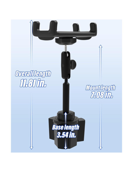 Soporte para Tablet en Portavasos Coche LYFICCS 4.7-12.9"