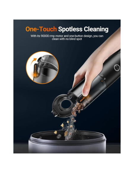 Aspiradora de Coche SEALIGHT VS01 Inalámbrica 18000Pa 40min Aspiradora de Coche SEALIGHT VS01 Inalámbrica 18000Pa 40min