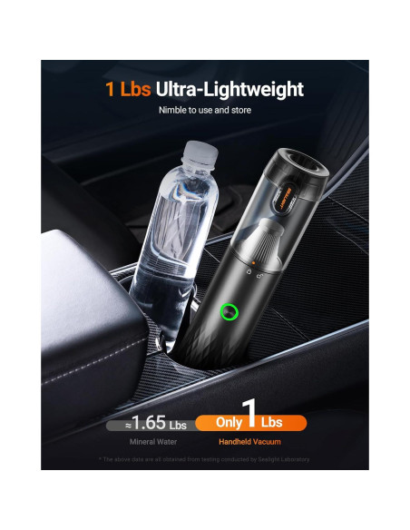 Aspiradora de Coche SEALIGHT VS01 Inalámbrica 18000Pa 40min Aspiradora de Coche SEALIGHT VS01 Inalámbrica 18000Pa 40min