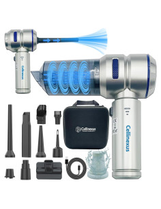 Aspiradora de Coche Cellinexus Inalámbrica 180W 21000Pa 4-en-1