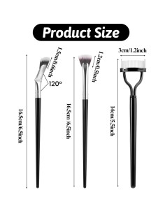 6 Piezas Pinceles de Abanico para Pestañas DIVINA VITAE 2