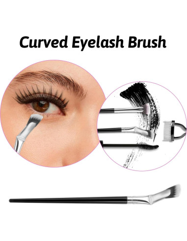 6 Piezas Pinceles de Abanico para Pestañas DIVINA VITAE