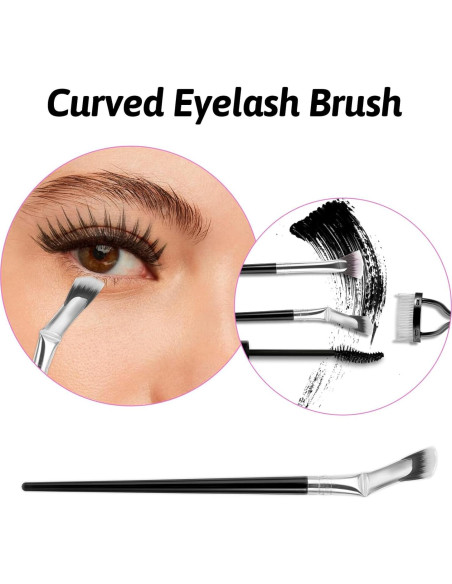 6 Piezas Pinceles de Abanico para Pestañas DIVINA VITAE