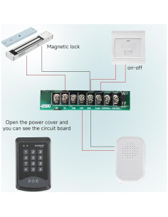Sistema de Control de Acceso RFID Dreamtrue 600 lbs Electromagnético 2