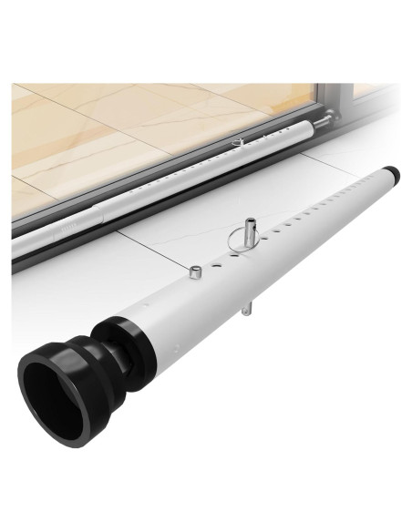 Barra de Seguridad Ajustable WooFog para Puertas y Ventanas 43-127 cm