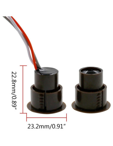 Sensor de Contacto Magnético QLXHBOT RC-36 para Alarma - 4 Juegos