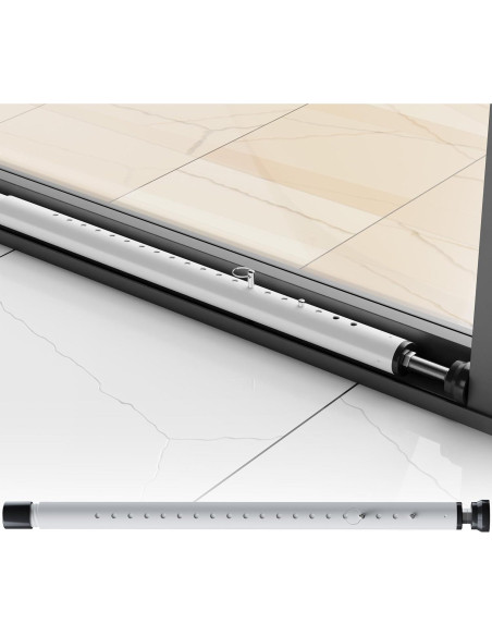 Barra de Seguridad Ajustable WooFog para Puertas y Ventanas 43-127 cm