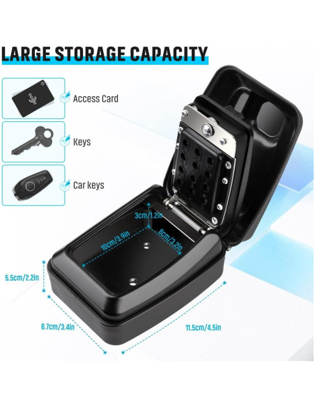 Caja de Llave TEUEN con Cerradura Combinación Impermeable